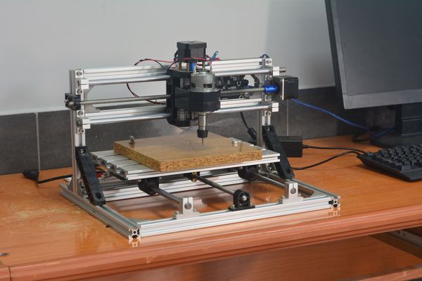 CNC milling machine, spindle detail